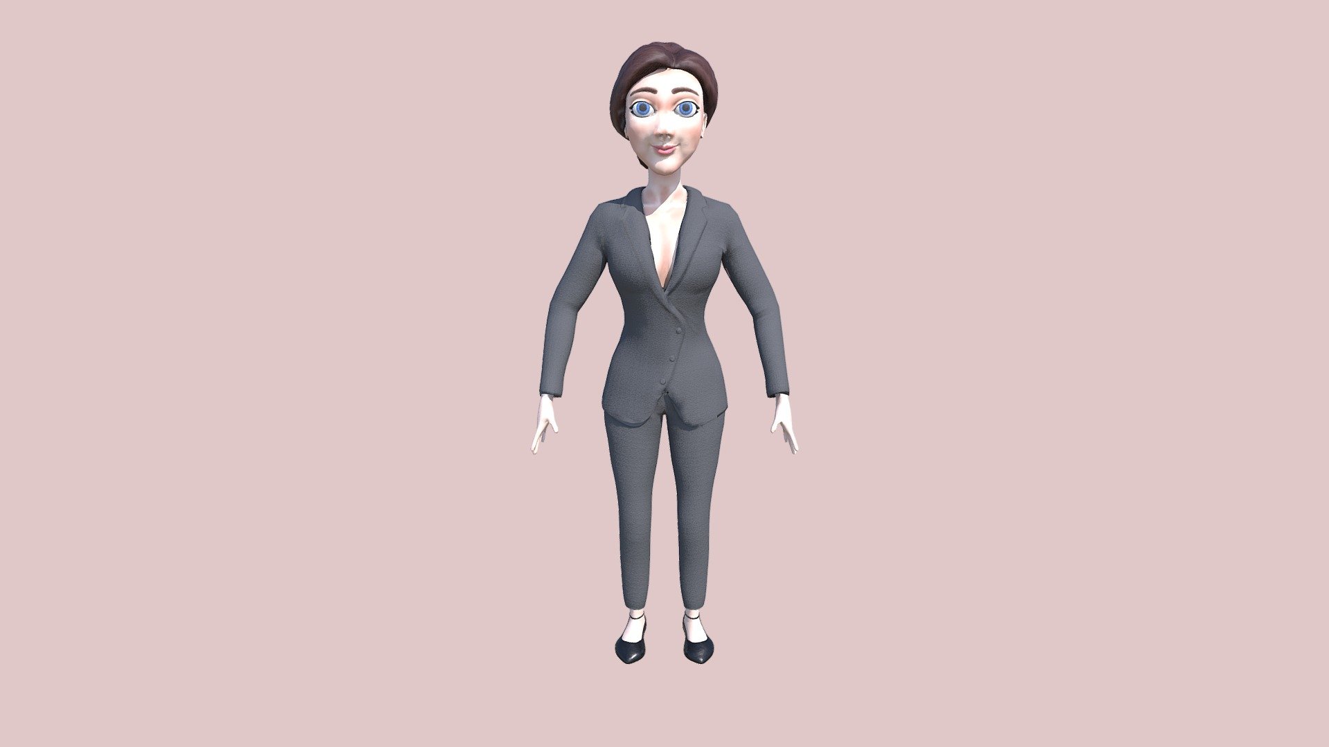 Woman Low Poly Model - 3D model by nereplas [e277498] - Sketchfab