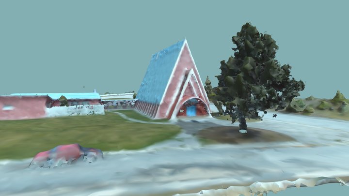 Iglesia cerro Sombrero 3D Model