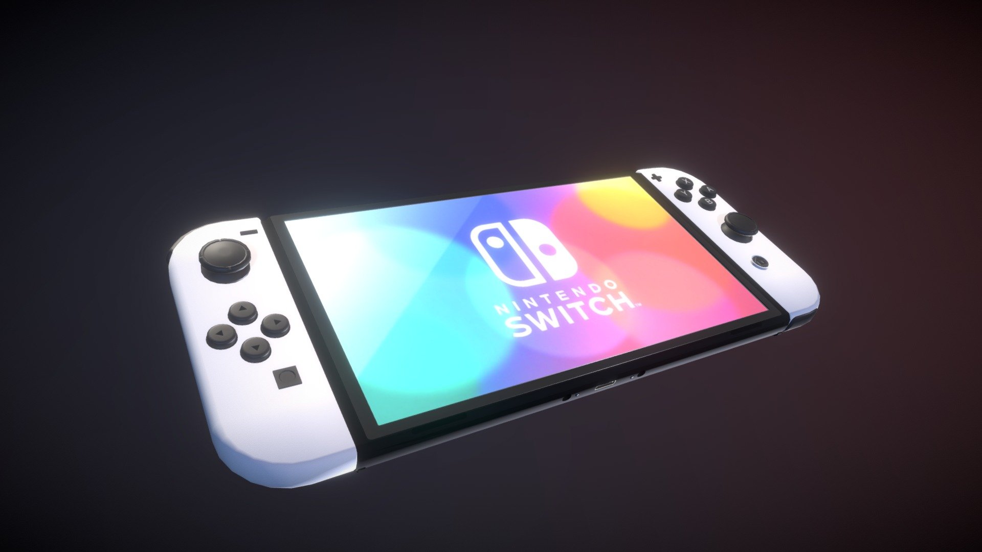 Nintendo Switch OLED 3D model - Download Electronics on