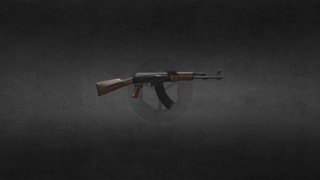 Ak47 Fully Detailed 3D Model