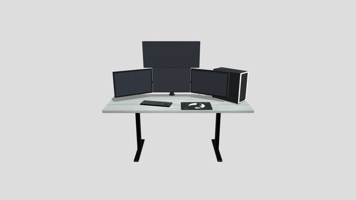 Gaming Setup (old) 3D Model