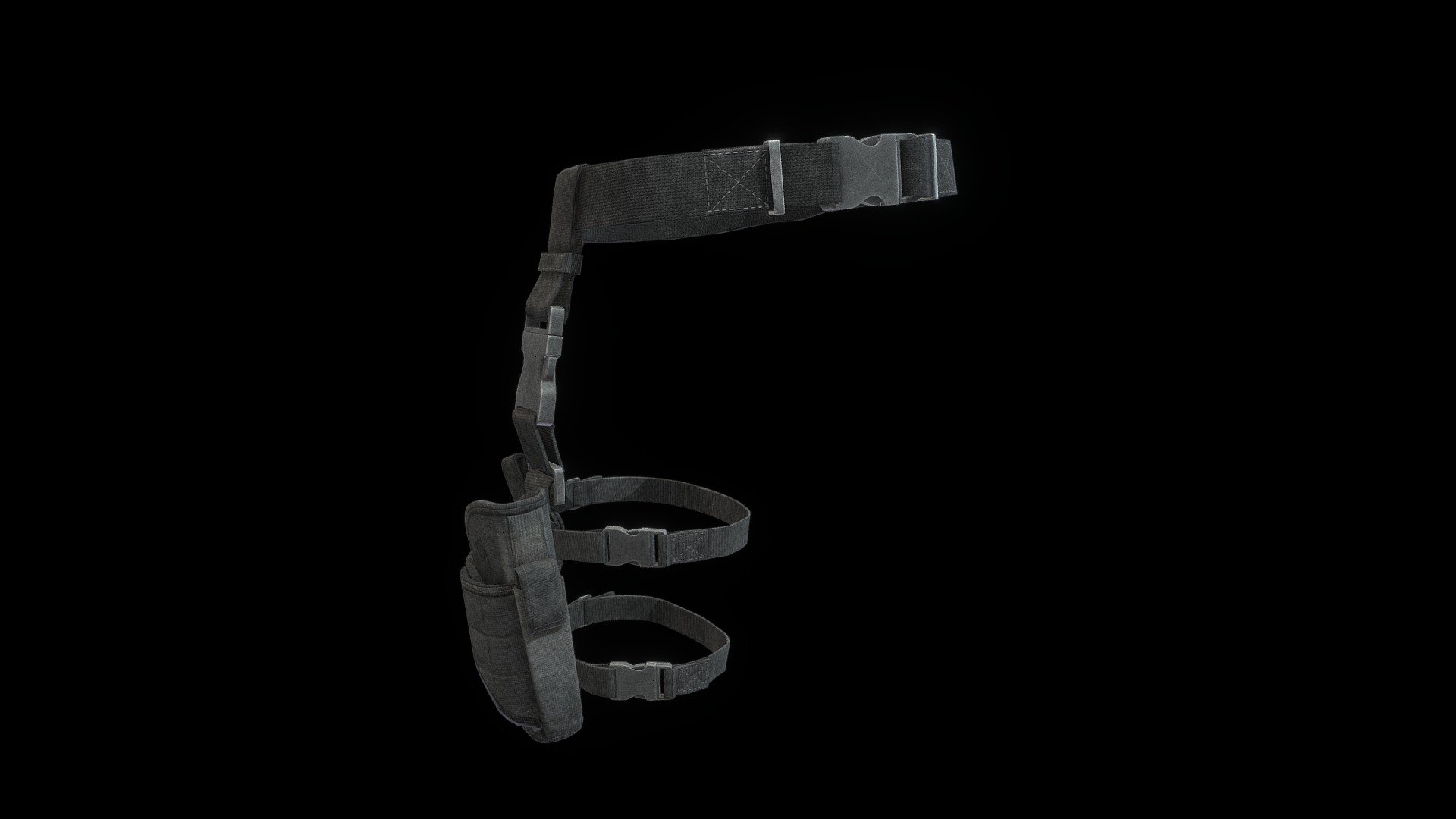 Tactical Leg Holster - Buy Royalty Free 3D model by Windstride