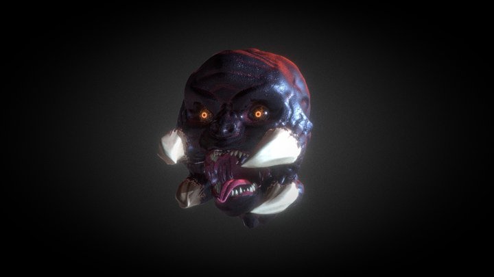 Monster Head 3D Model