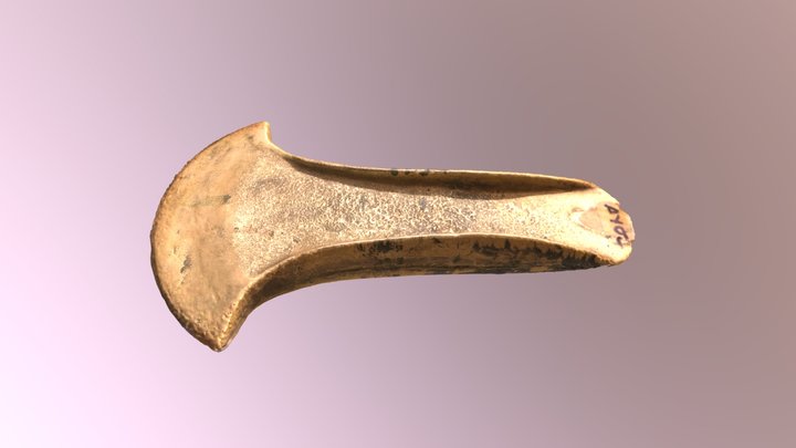 AR3551-AX004a Bronze Age flat axe 3D Model