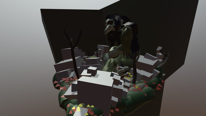 sad troll 3D Model