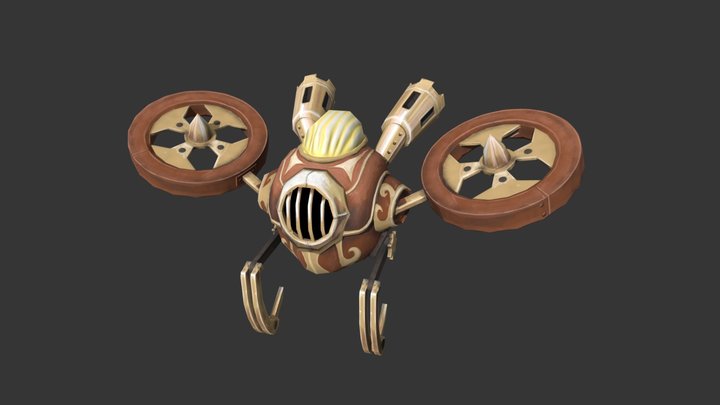 Steampunk Drone 3D Model
