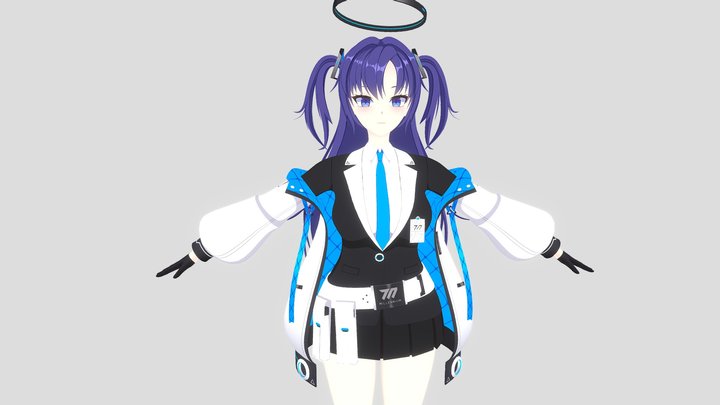 Hayase Yuuka - Blue Archive NSFW Model+GymOutfit 3D Model