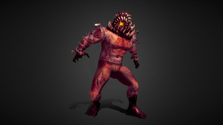 Crescent Woods - Blood Moon Monster 3D Model