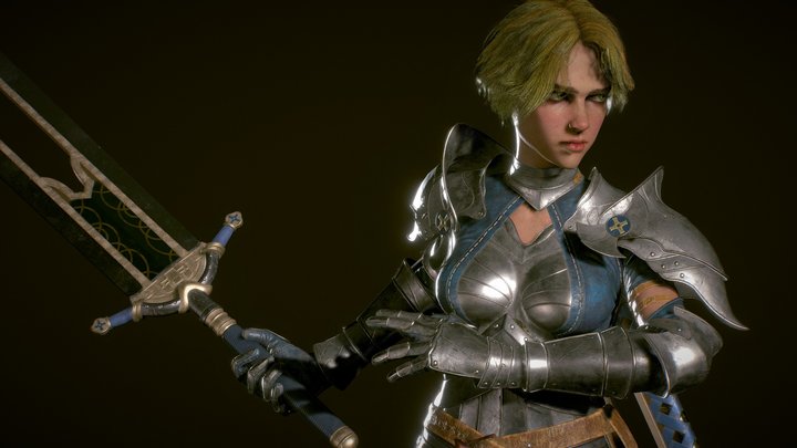 Blue Cross 3D Model