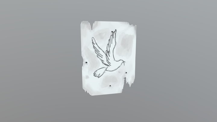 Dove Poster 3D Model