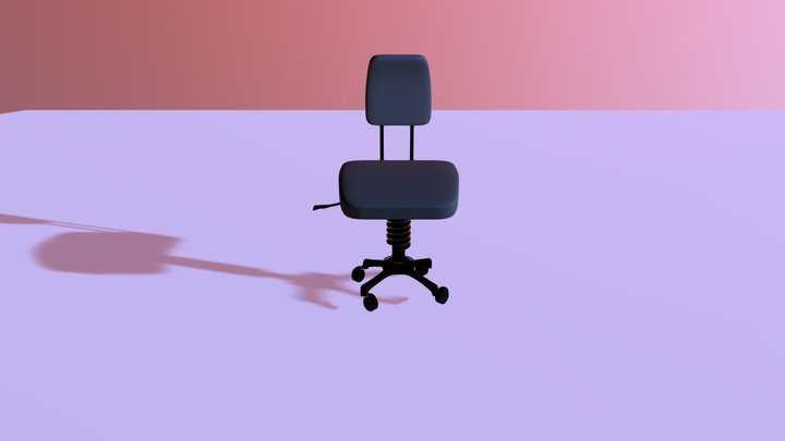 Executive Chair with Animation 3D Model