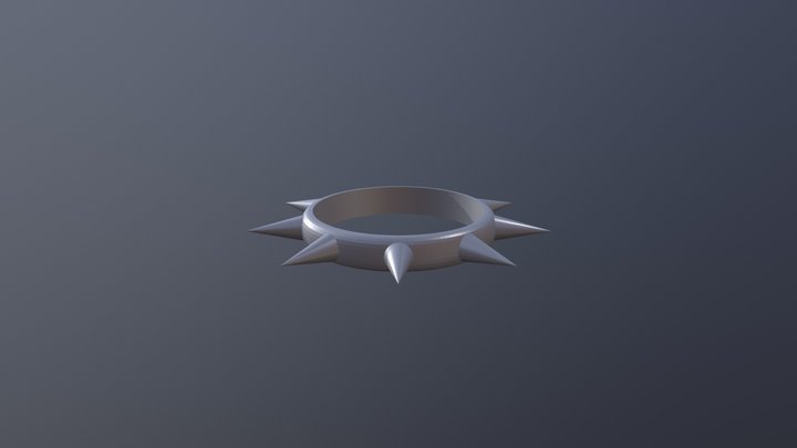 Spiked Ring for Arms 3D Model