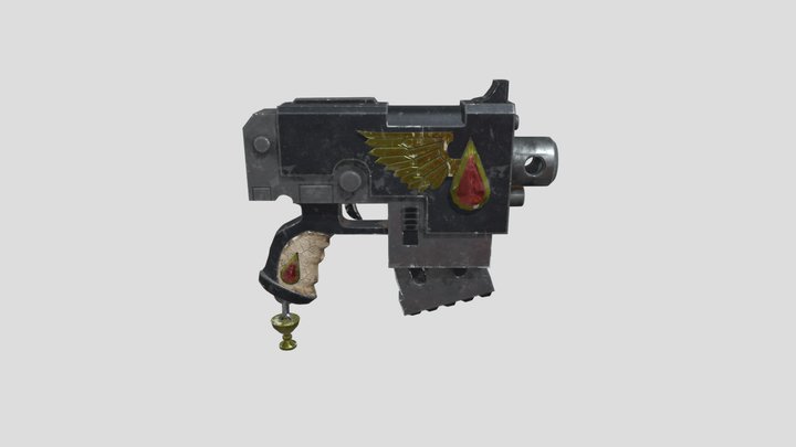 Bolter from Warhammer 40k 3D Model