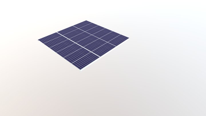 Roof Solar panel 3D Model