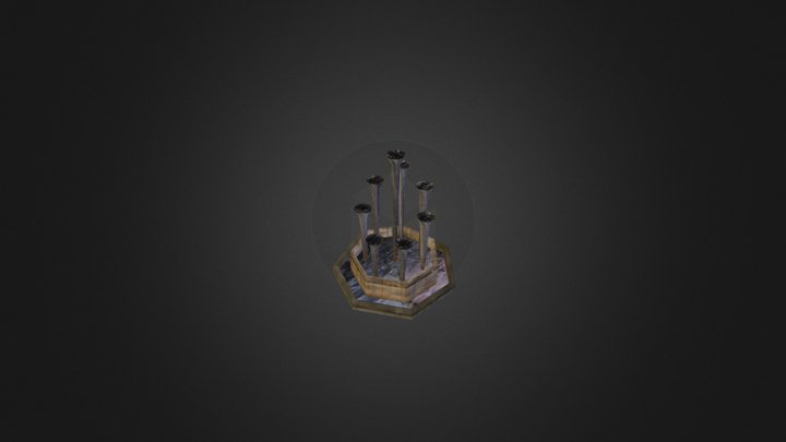 Alian Fountain 3D Model