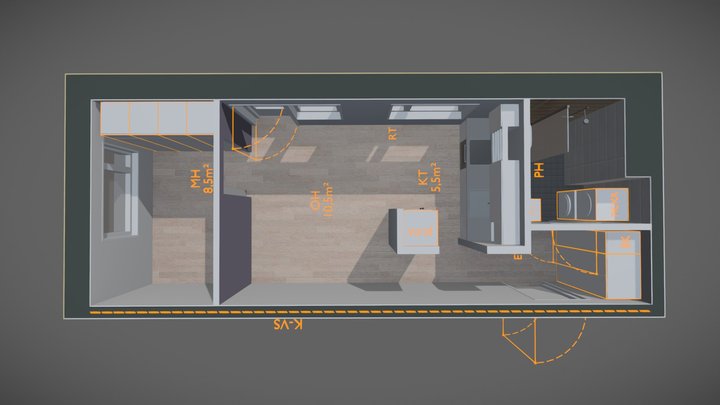 Asuntomalli 3D Model