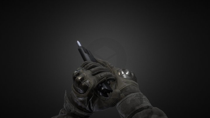 FPS Character Animation Pack Pistol 3D Model