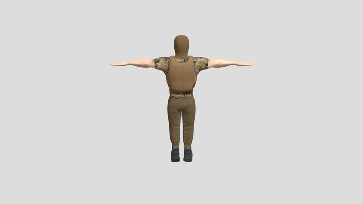 military character 3D Model