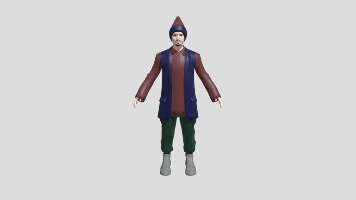 Goha - Arab Man 3D Model