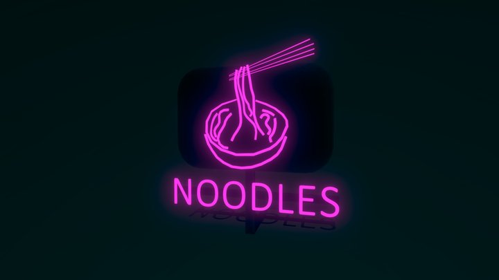 Neon noodle 3D Model