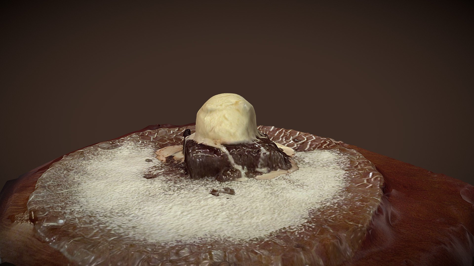 Chocolate Cake With Ice Cream - TRNIO scan