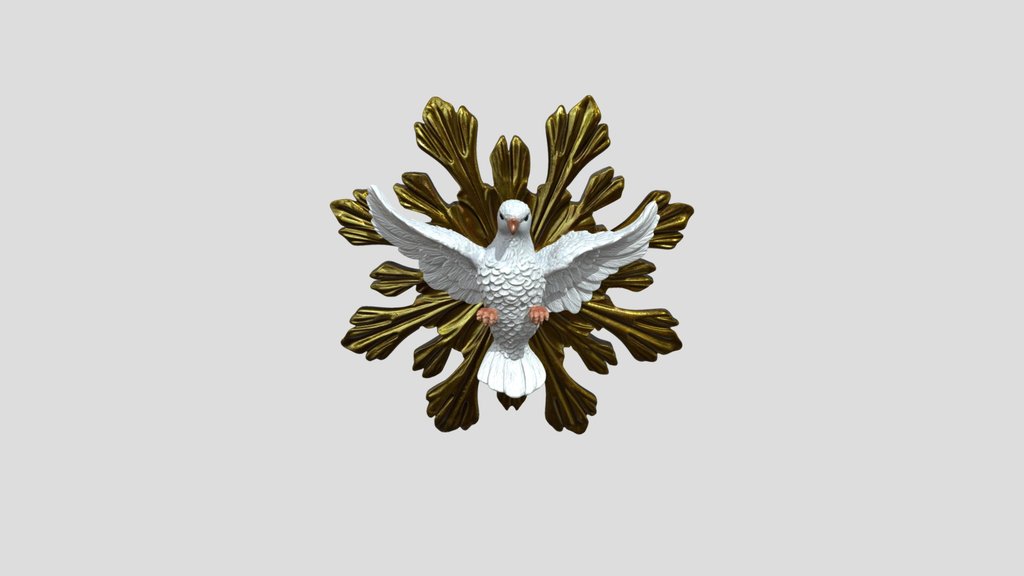 Dove with Golden Rays