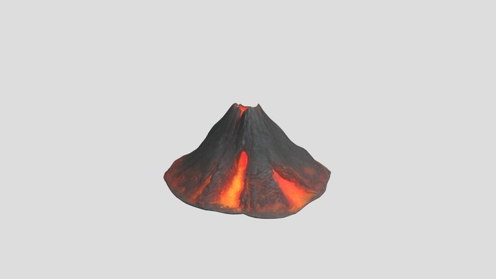 Active_volcano_ 3D Model
