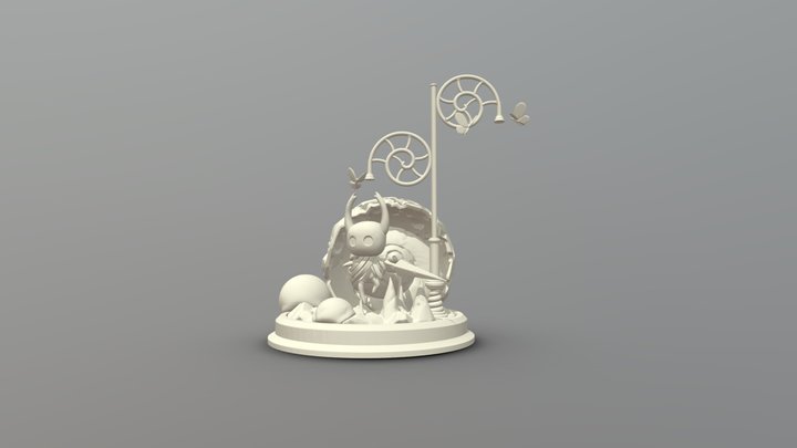 holow knight figure2 for marmoset 3D Model