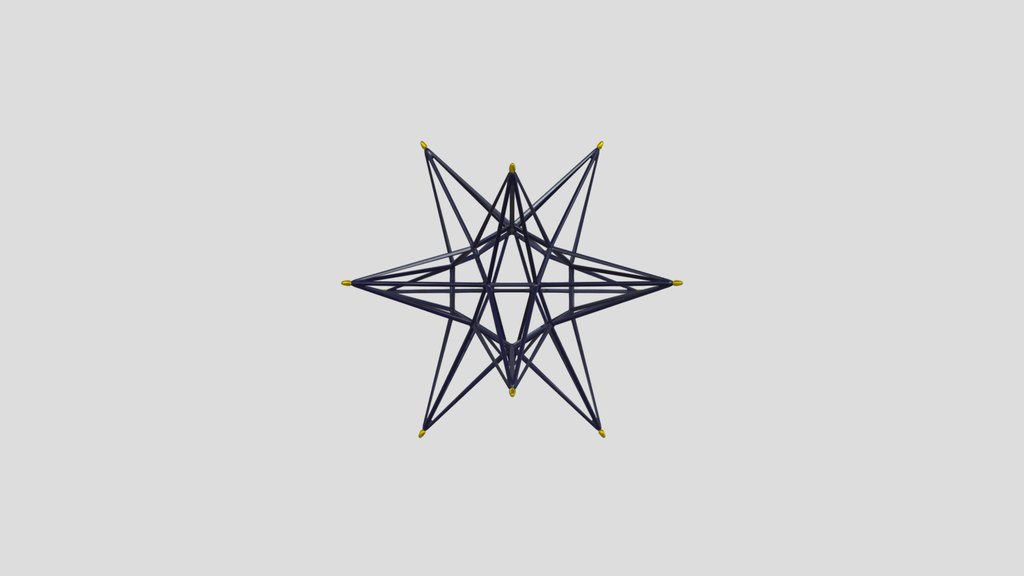 Dodecahedron Star Deco Sculpture Interior Home