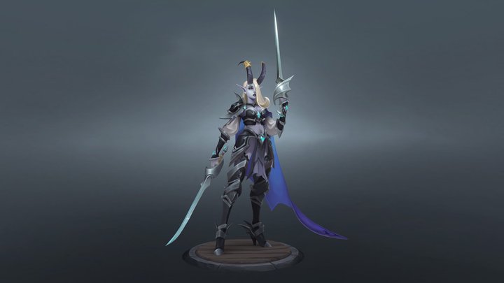 Dark Elf 3D Model