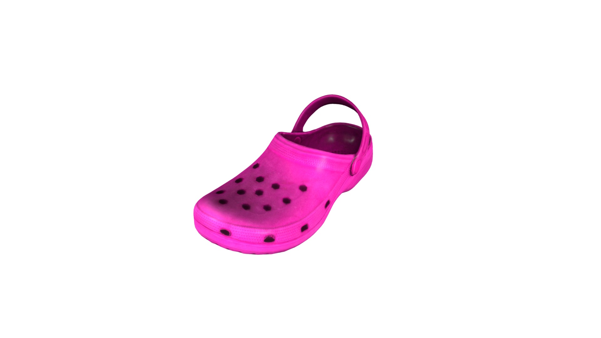 3D model Comfortable Shoe - This is a 3D model of the Comfortable Shoe. The 3D model is about a pink and purple purse.