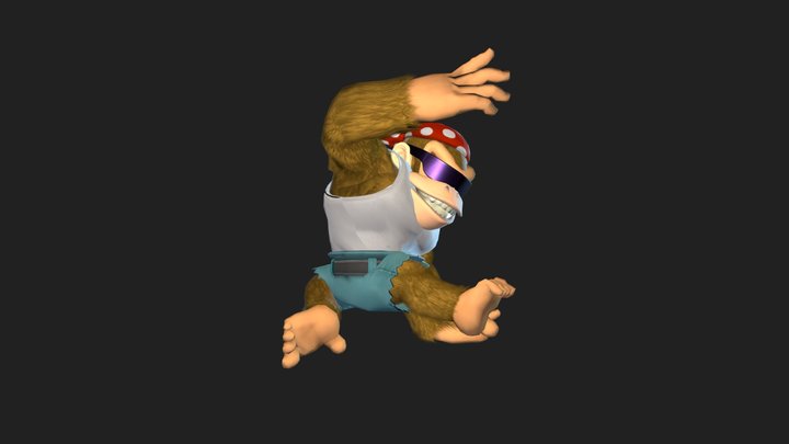 Funky Kong for SSB4 3D Model