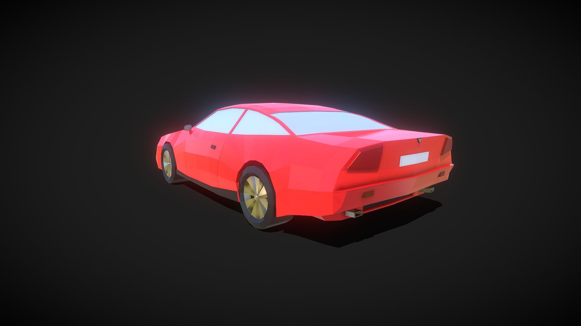 Car low poly style