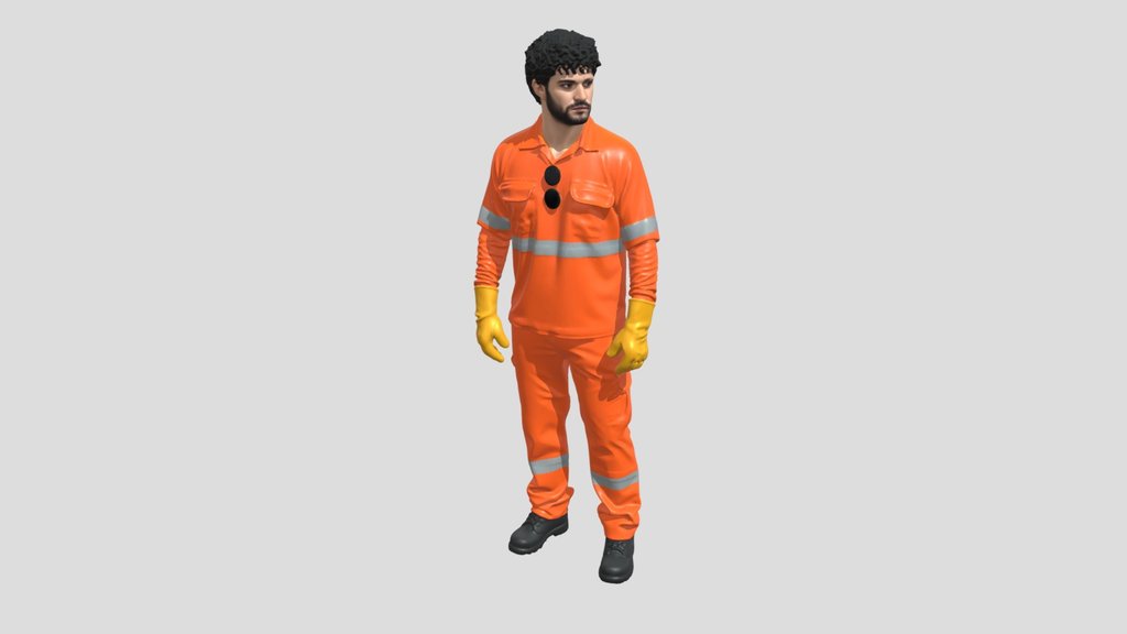 Orange High-Visibility Safety Gear