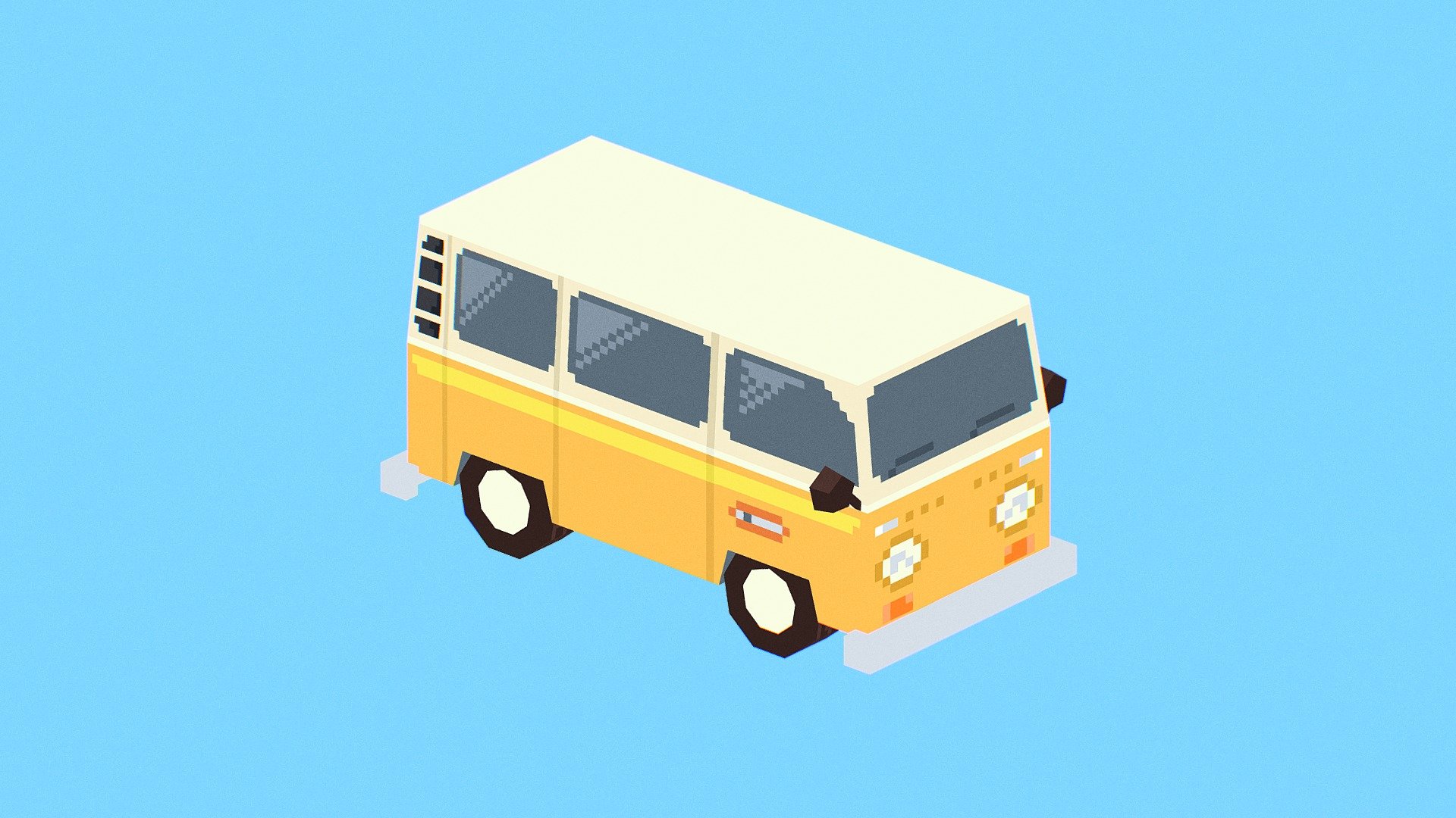 Lowpoly Pixelart Van - Buy Royalty Free 3D model by Anggo Ari Wibowo ...