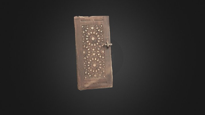 باب من العصر الاسلامى ذو زخرفة الطبق النجمى 3D Model