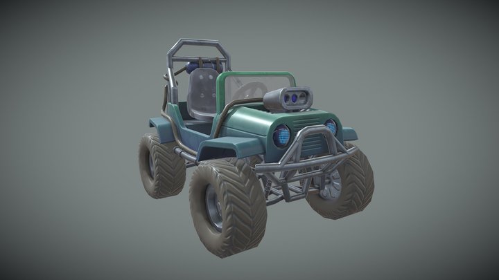 DAE - MoustacheKart 3D Model