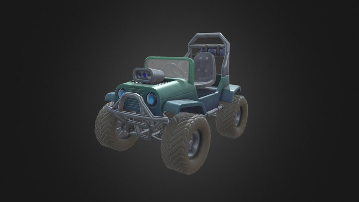 DAE - MoustacheKart 3D Model