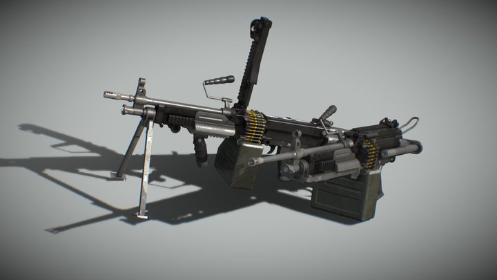 FN Minimi | Game Asset 3D Model