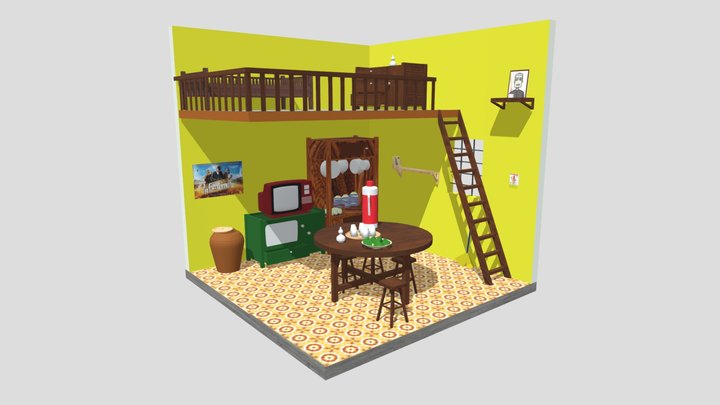 VietNam House Isometric 3D Model