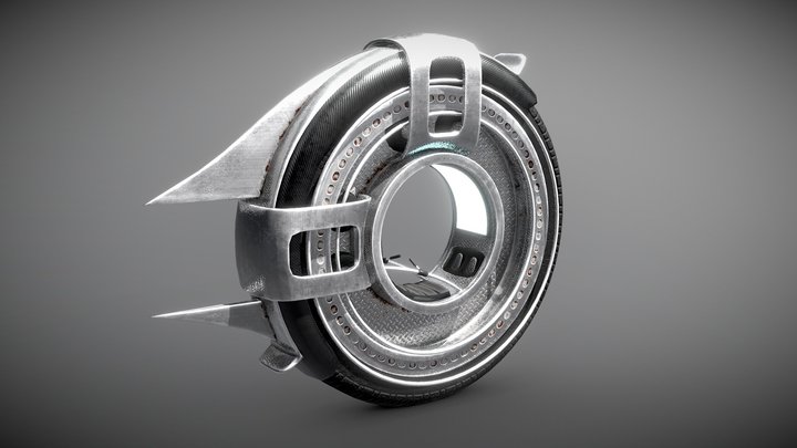 One Wheel Bike 3D Model