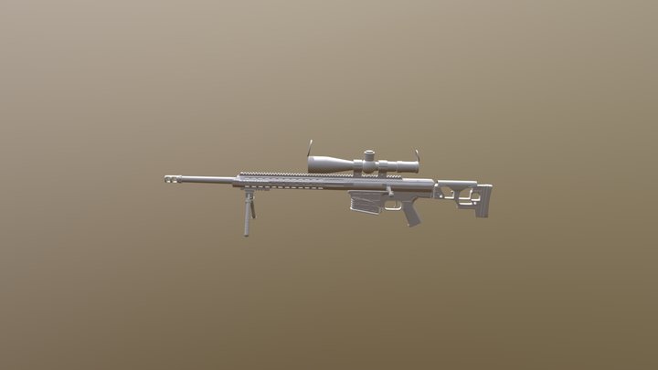 Barrett MRAD Sniper Rifle 3D Model