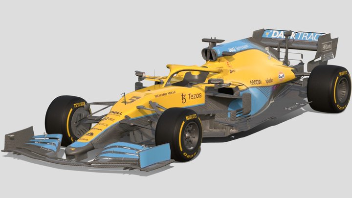 2021 F1 McLaren MCL35M – Gratis 3D-model STL