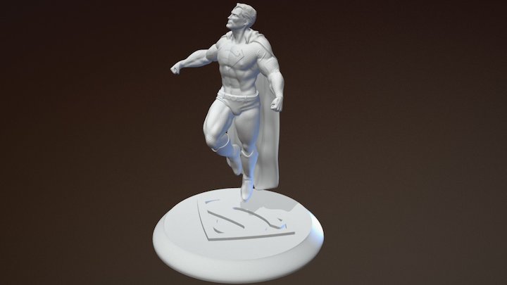 Superman Figure V1 3D Model