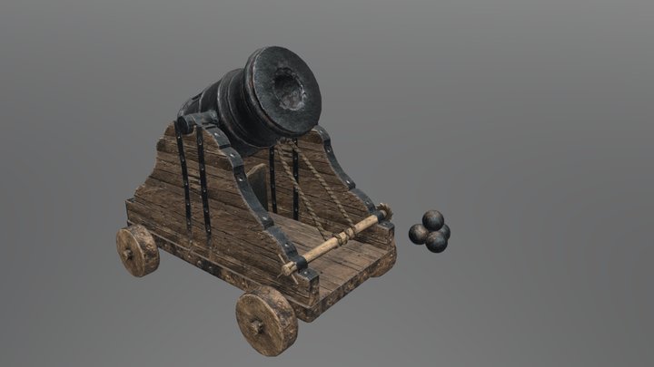 Medieval Mortar 3D Model