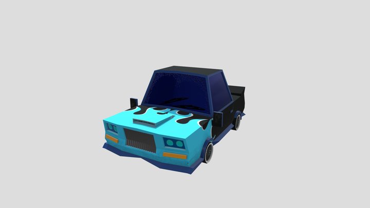 Cartoon Car 3D Model