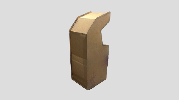 Arcade Machine Cardboard 3D Model