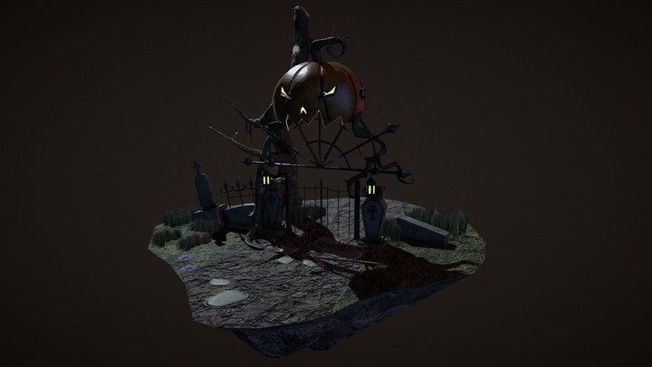 Pumpkin Hill 3D Model