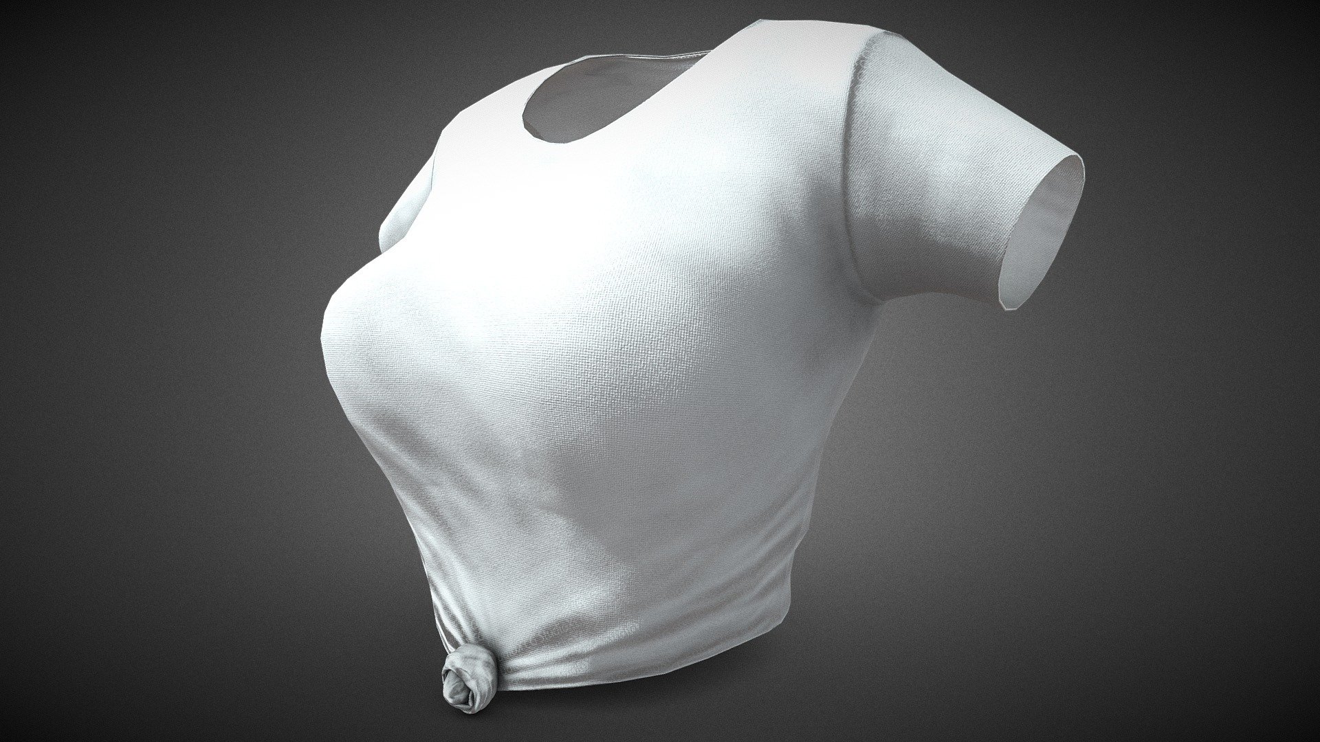 Female White TShirt Style 5 Buy Royalty Free 3D model by CG StudioX