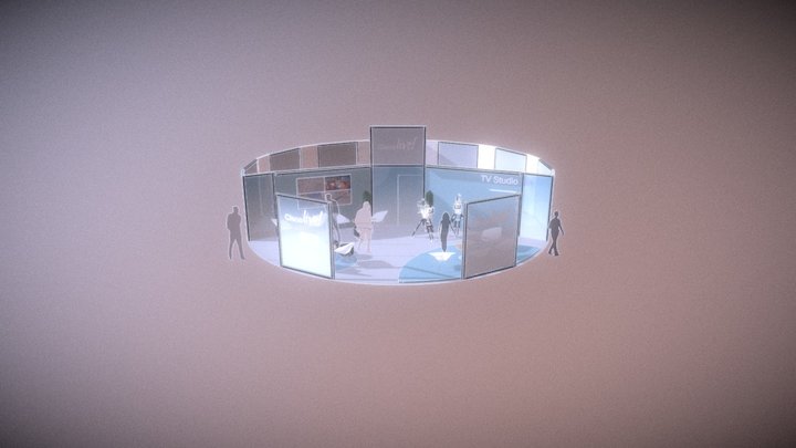 TV STUDIO V1 3D Model